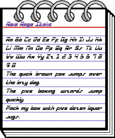 Roid Rage Italic Italic animated font preview Roid Rage Italic Italic animated font preview