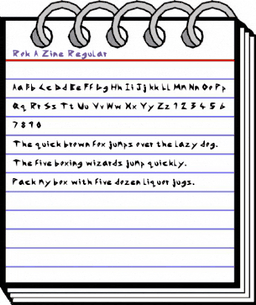 Rok-A-Zine Regular animated font preview Rok-A-Zine Regular animated font preview