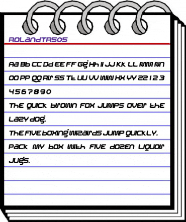 Roland Regular animated font preview