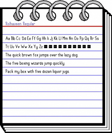 Rolhausen Regular animated font preview