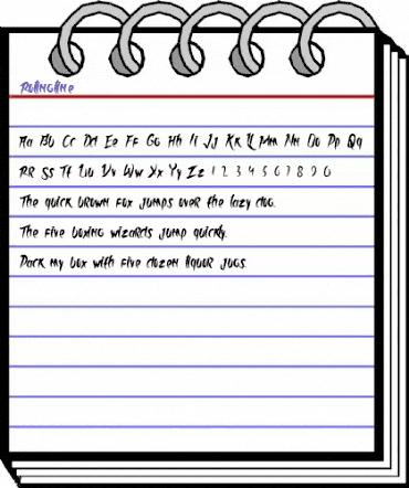 Rolingline Regular animated font preview