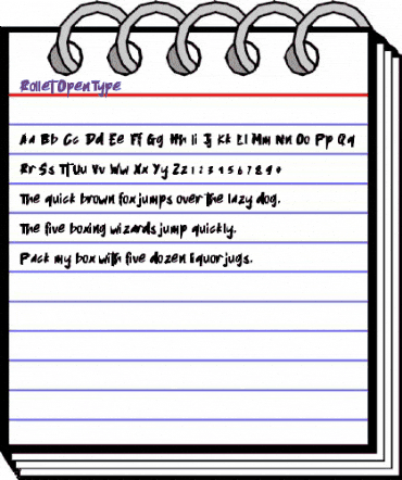 Rollet Regular animated font preview