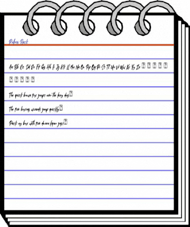 Rolling Back Regular animated font preview Rolling Back Regular animated font preview