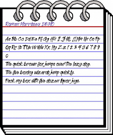 Roman Morrissey DEMO Roman Morrissey DEMO animated font preview