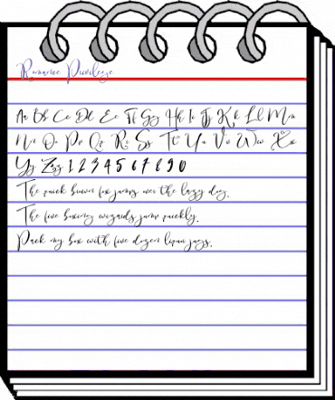 Romance Privilege Regular animated font preview