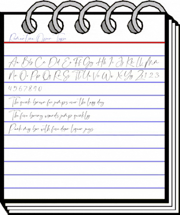 Romantica Regular animated font preview Romantica Regular animated font preview