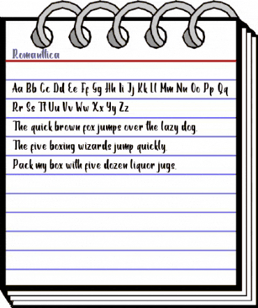 Romanttica Regular animated font preview Romanttica Regular animated font preview