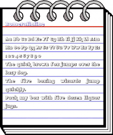 Romeral inline Regular animated font preview Romeral inline Regular animated font preview