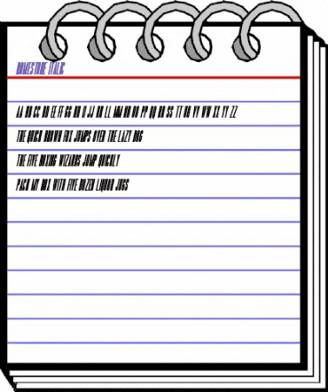 Romestone Italic Regular animated font preview