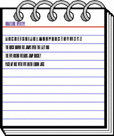 Romestone Regular animated font preview