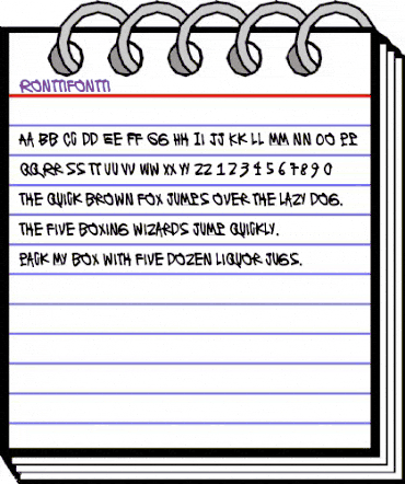 Ronttifontti Regular animated font preview Ronttifontti Regular animated font preview