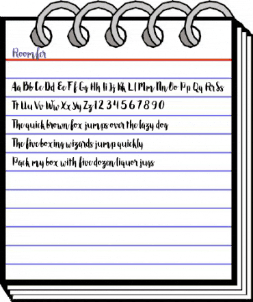 Roomfer Regular animated font preview Roomfer Regular animated font preview