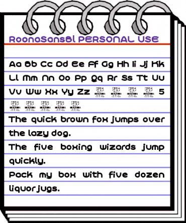 Roona Sans Black PERSONAL Regular animated font preview Roona Sans Black PERSONAL Regular animated font preview