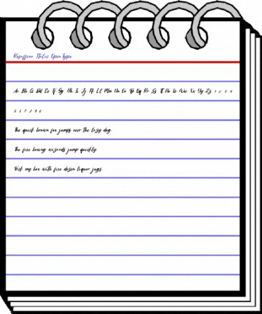 Rosaffina Italic Regular animated font preview