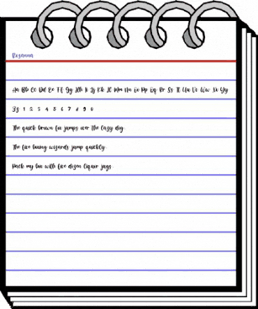 Rosanna Regular animated font preview Rosanna Regular animated font preview