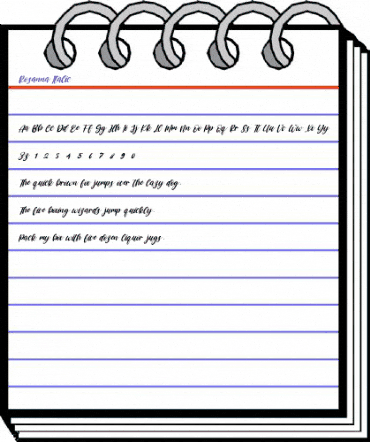 Rosanna Italic Regular animated font preview