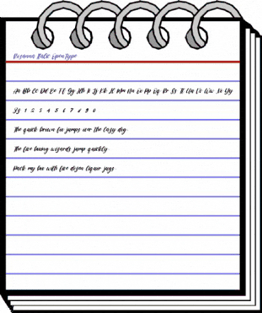 Rosanna Italic Regular animated font preview