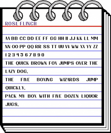 Rose Flinch Regular animated font preview