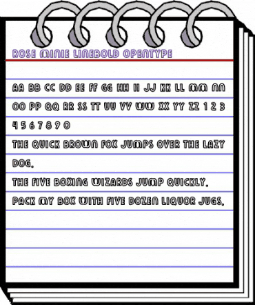 Rose Minie LineBold animated font preview Rose Minie LineBold animated font preview