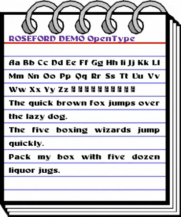 ROSEFORD DEMO Regular animated font preview ROSEFORD DEMO Regular animated font preview