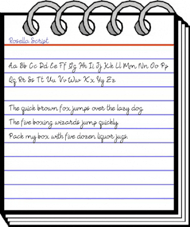 Rosella Regular animated font preview Rosella Regular animated font preview