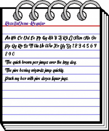 Rosella Demo Regular animated font preview Rosella Demo Regular animated font preview
