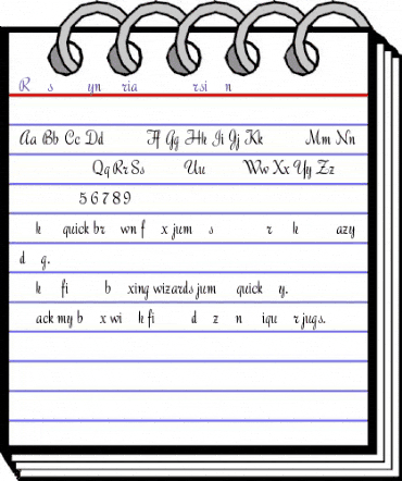 Roselyn Trial Version animated font preview Roselyn Trial Version animated font preview