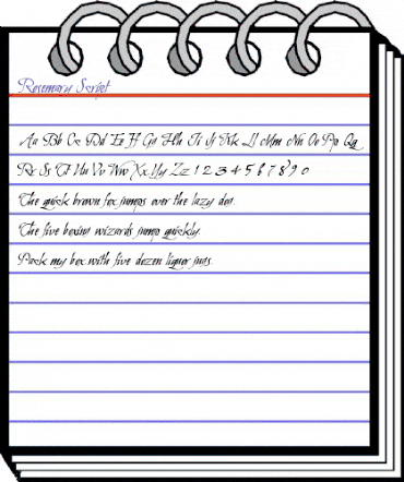 Rosemary Script Regular animated font preview Rosemary Script Regular animated font preview