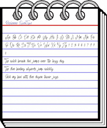 Rosianne Regular animated font preview