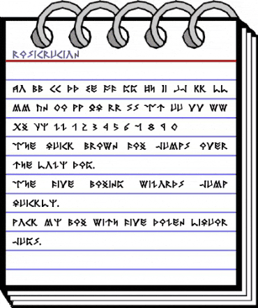 Rosicrucian Regular animated font preview Rosicrucian Regular animated font preview