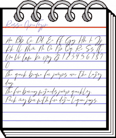 Rossie Regular animated font preview Rossie Regular animated font preview