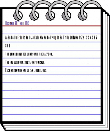 Roswell SC Three ITC Medium animated font preview Roswell SC Three ITC Medium animated font preview