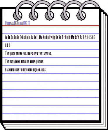 RoswellSCThreeITC TT Regular animated font preview RoswellSCThreeITC TT Regular animated font preview