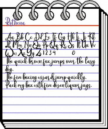 Rothena Regular animated font preview Rothena Regular animated font preview