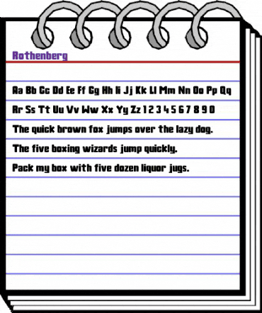 Rothenberg Regular animated font preview Rothenberg Regular animated font preview