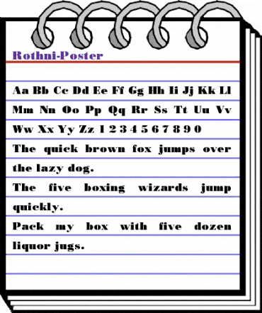 Rothni-Poster Regular animated font preview Rothni-Poster Regular animated font preview