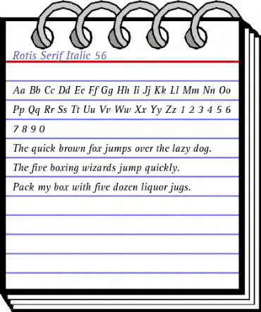 RotisSerif Regular animated font preview RotisSerif Regular animated font preview