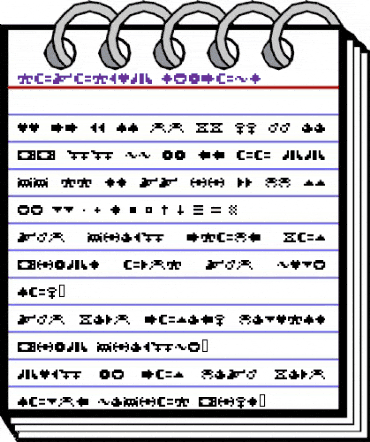 ROTORcap Symbols Regular animated font preview