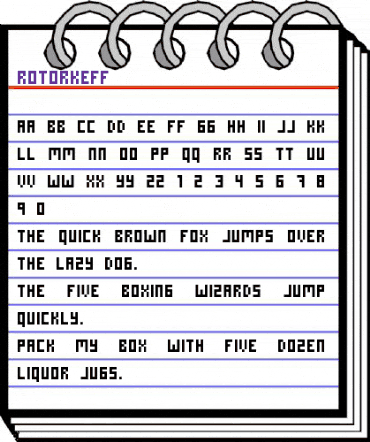 ROTORkeff Regular animated font preview ROTORkeff Regular animated font preview