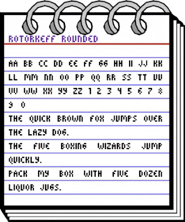 ROTORkeff Rounded Regular animated font preview ROTORkeff Rounded Regular animated font preview