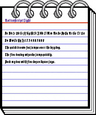 RottenScript Regular animated font preview RottenScript Regular animated font preview