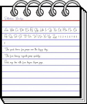 Rotterdam Bridge Regular animated font preview Rotterdam Bridge Regular animated font preview