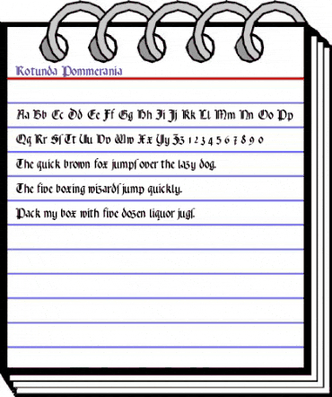 Rotunda Pommerania Regular animated font preview Rotunda Pommerania Regular animated font preview