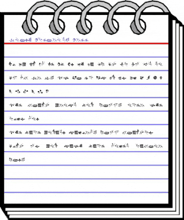 Rough Fleurons Free Regular animated font preview