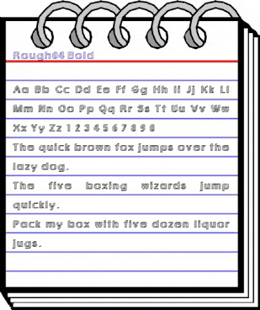 Rough04 Bold animated font preview Rough04 Bold animated font preview