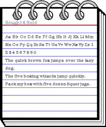 Rough14 Bold animated font preview Rough14 Bold animated font preview