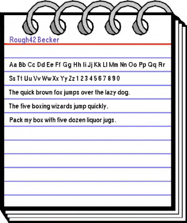 Rough42 Becker Regular animated font preview Rough42 Becker Regular animated font preview