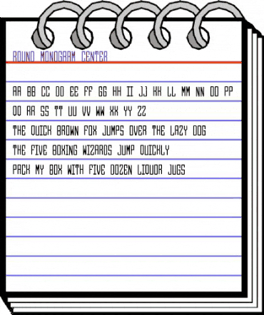 Round_Monogram_Center Regular animated font preview Round_Monogram_Center Regular animated font preview