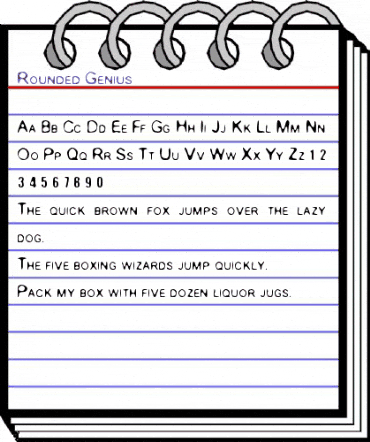 Rounded Genius Regular animated font preview Rounded Genius Regular animated font preview