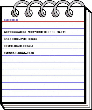 Roundeur Regular animated font preview Roundeur Regular animated font preview